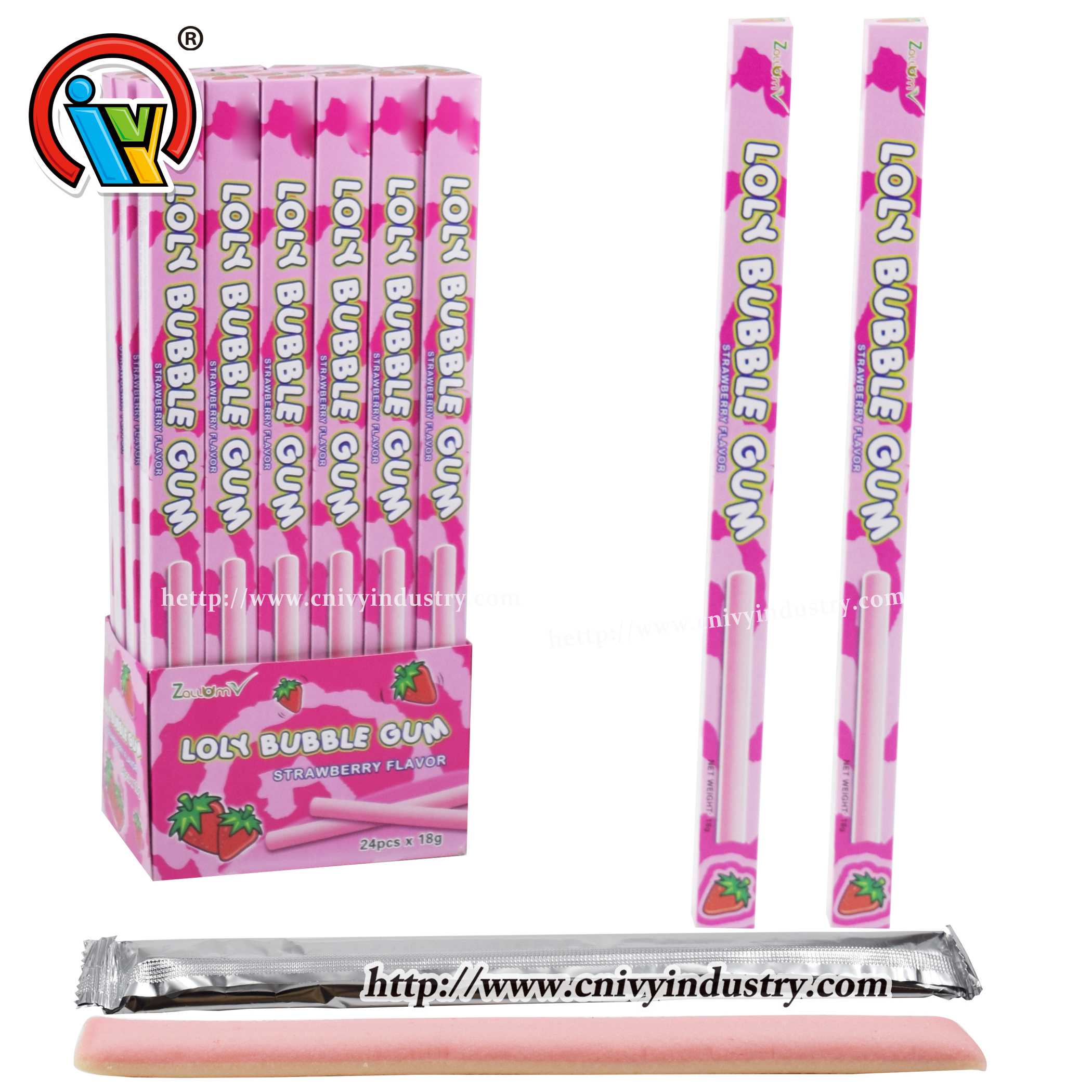 long stick bubble gum