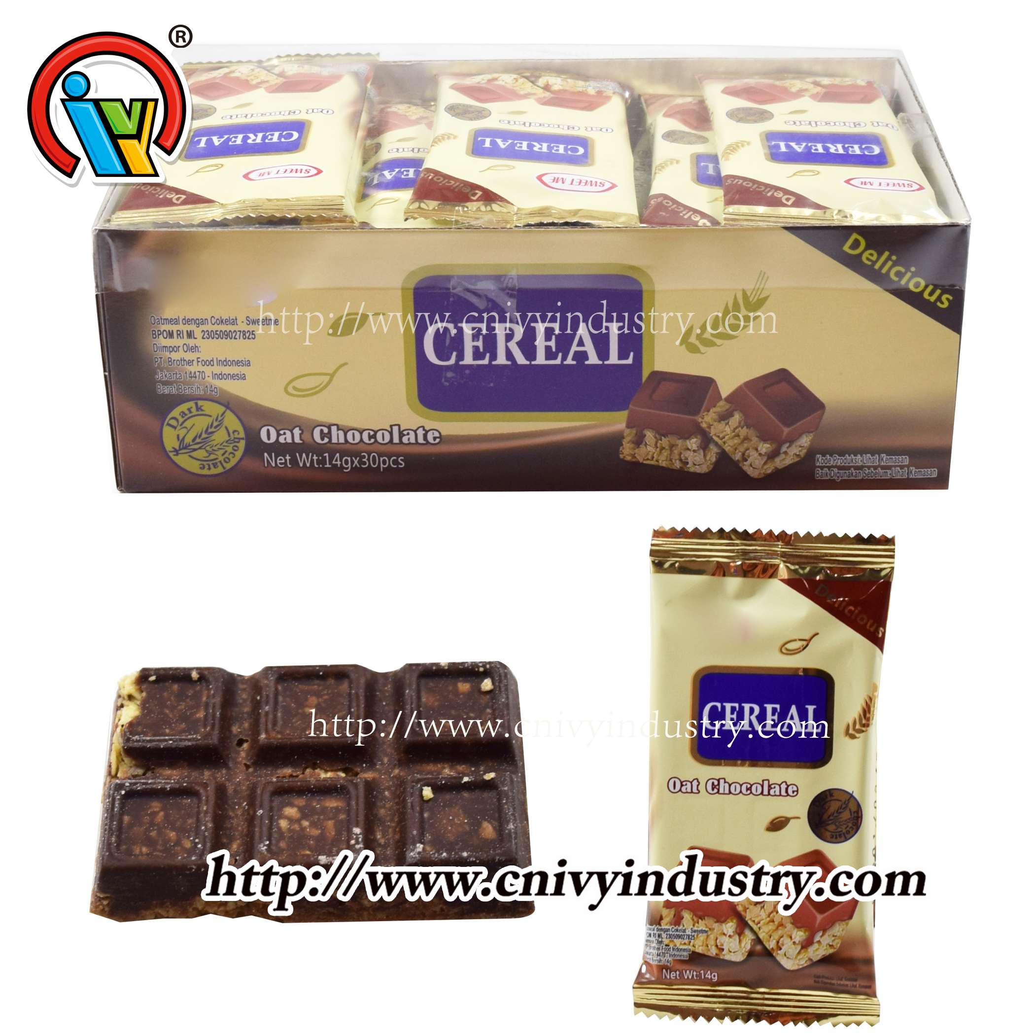 China oat choco chocolate bar wholesale
