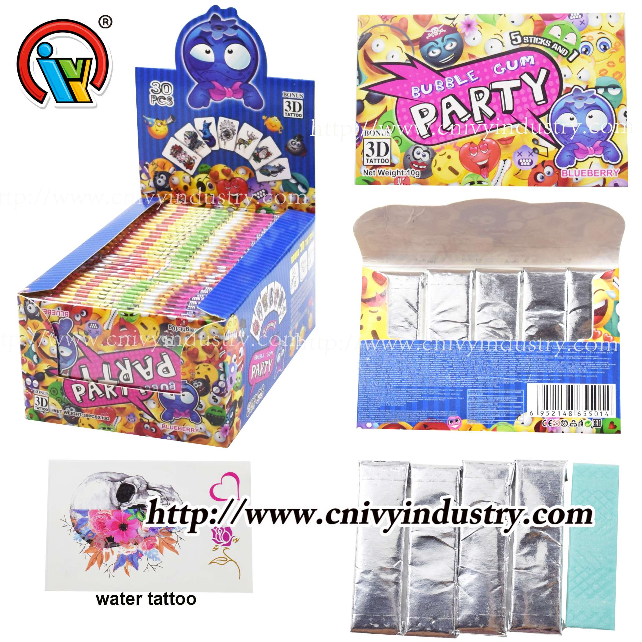 tattoo bubble gum wholesale