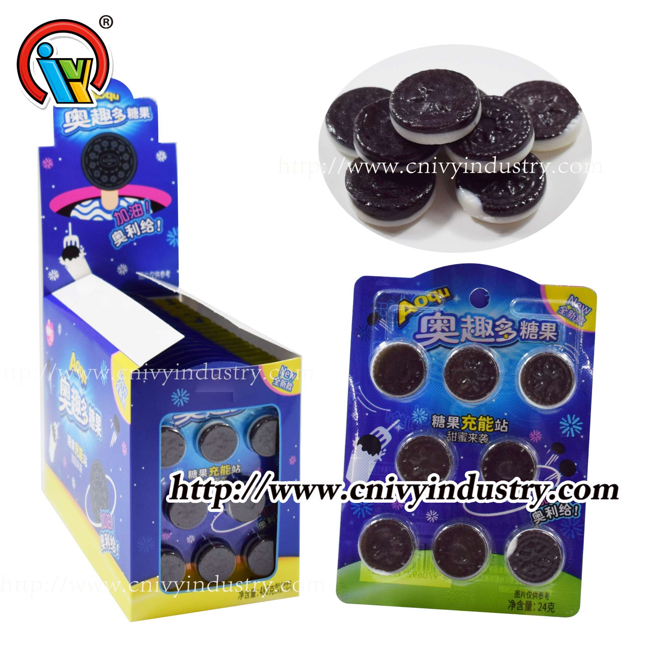 Oreo hard candy