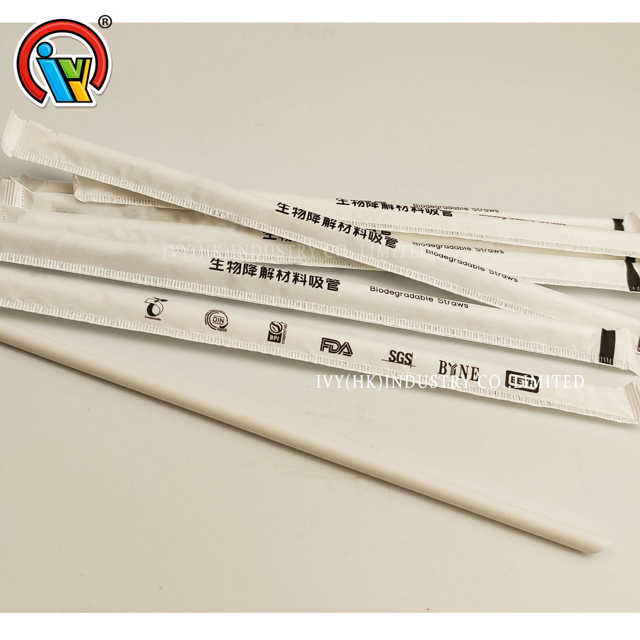 China wholesale biodegradable bevel straw