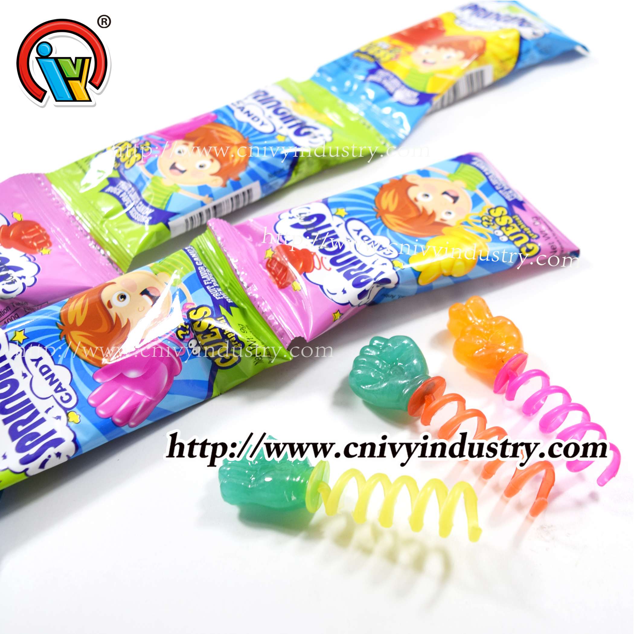 China candy supplier rock paper scissors spring candy lollipop candy