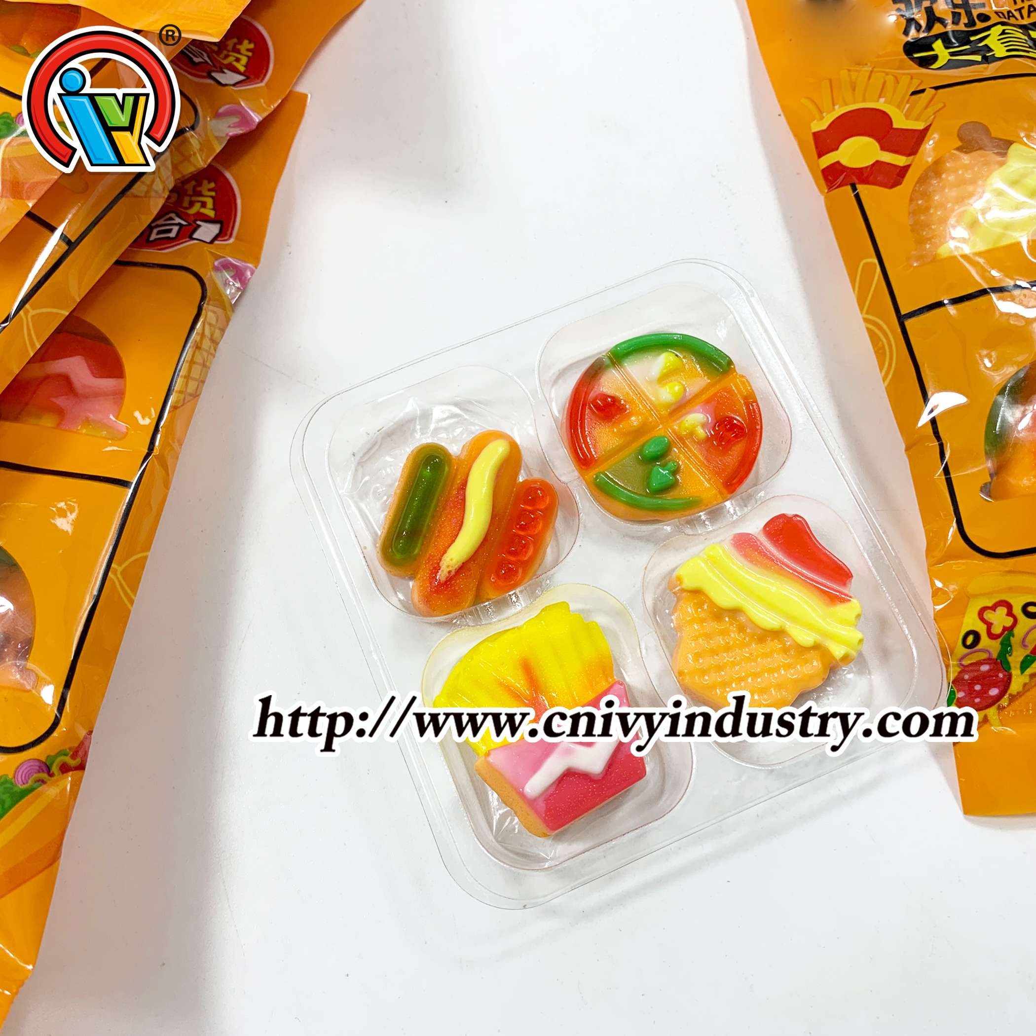 halal burger hot dog pizza ice cream shape gummy candy sweet