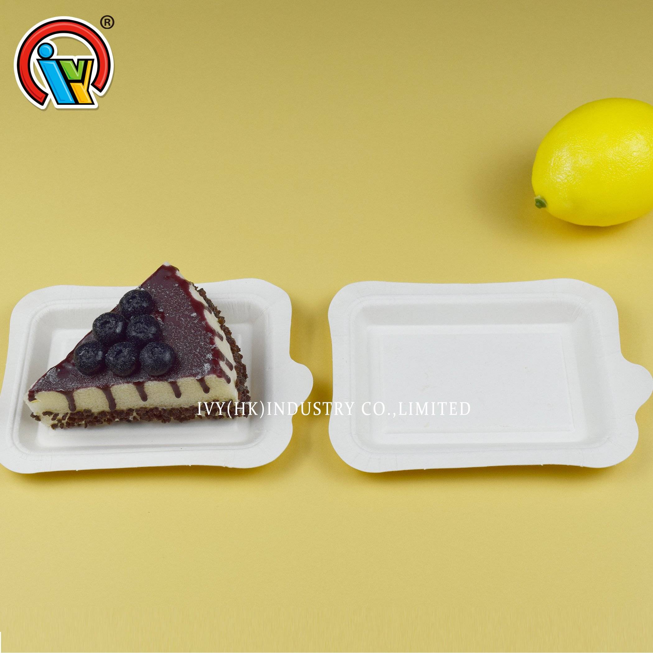 biodegradable disposable food container cake plates for party