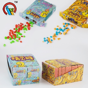 Colorful fruity crystal candy sugar ball