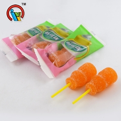 cola shaped gummy candy lollipop