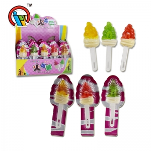 Torch shape fruity lollipop candy hard candy