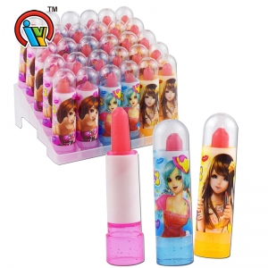 Lipstick lollipop hard candy