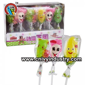 Halal kingdom fruit flavor animal shape lollipop candy supplier