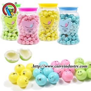 Emoji Face Bubble Gum Ball Candy