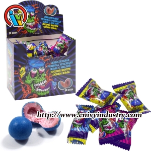 Bubble Gum With Sour Powder