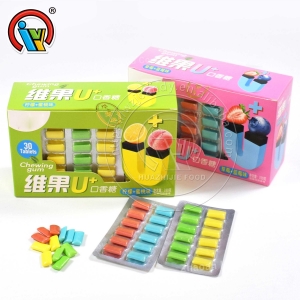 Mix flavor chewing bubble bubble gum