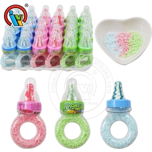 Nipple lollipop candy with crystal powder