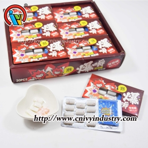 Wholesale bubble gum gum with popping candy