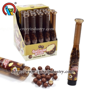 Bowling bottle ball shape compound chocolate