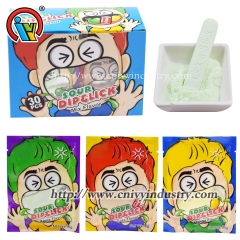 Sour dip stick candy