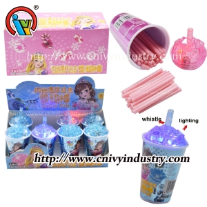Drink bottle lights toys inside cc stick candy