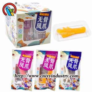 Gummy candy chicken feet shape candy