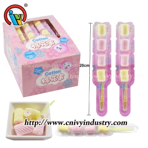 Halal marshmallow candy filled with jam