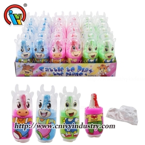 Nipple candy with sour powder candy