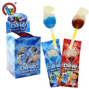 Dinosaur shape light lollipop candy