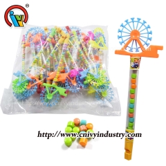 wholesale Ferris wheel plastic toy candy with whistle