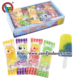 Ice cream gummy lollipop candy