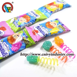 Hot sale rock paper scissors spring candy lollipop candy