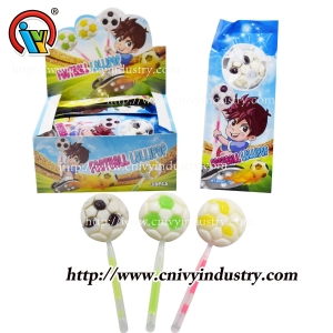 Football shape glow stick lollipop candy