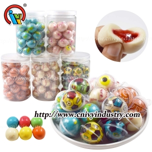 Hot eyeball planet football jelly gummy candy