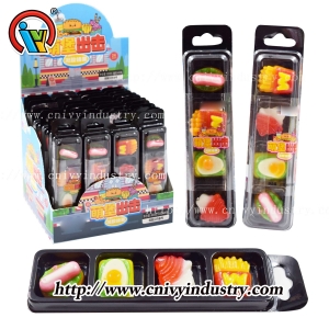 4 in 1 fast food shape gummy candy