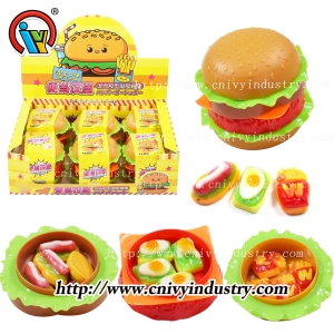 OEM hamburger bento gummy candy